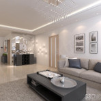 汇宝名郡140㎡三居室现代简约